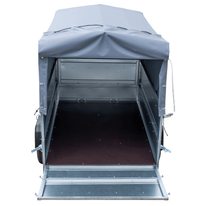 ger pl Pkw Anhanger 750 kg ungebremst GARDEN TRAILER 201 KIPP mit zusatzlichen Bordwanden Stutzrad Hochplane und Hochspriegel 4184 8 1 png