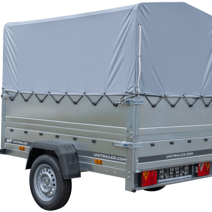 ger pl Pkw Anhanger 750 kg ungebremst GARDEN TRAILER 201 KIPP mit zusatzlichen Bordwanden Stutzrad Hochplane und Hochspriegel 84 12 1 png